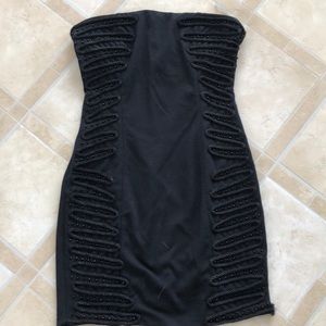 Forever 21 Black fitted beaded dress